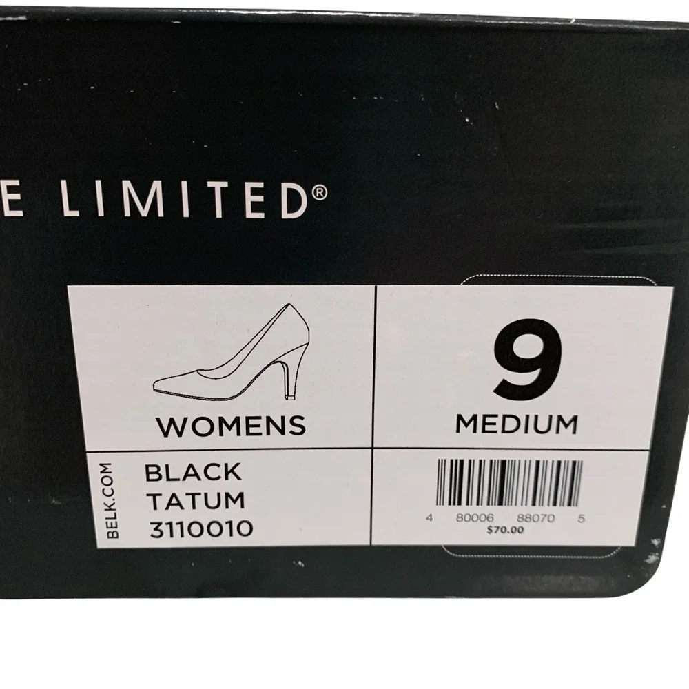 The Limited Tatum Black Pumps Womens Size 9M Pointed Toe Heels Like New Box